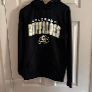 Colosseum Black and Cream Hoodie